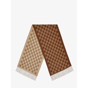 Gucci Unisex Cashmere Scarf With Gg Print
